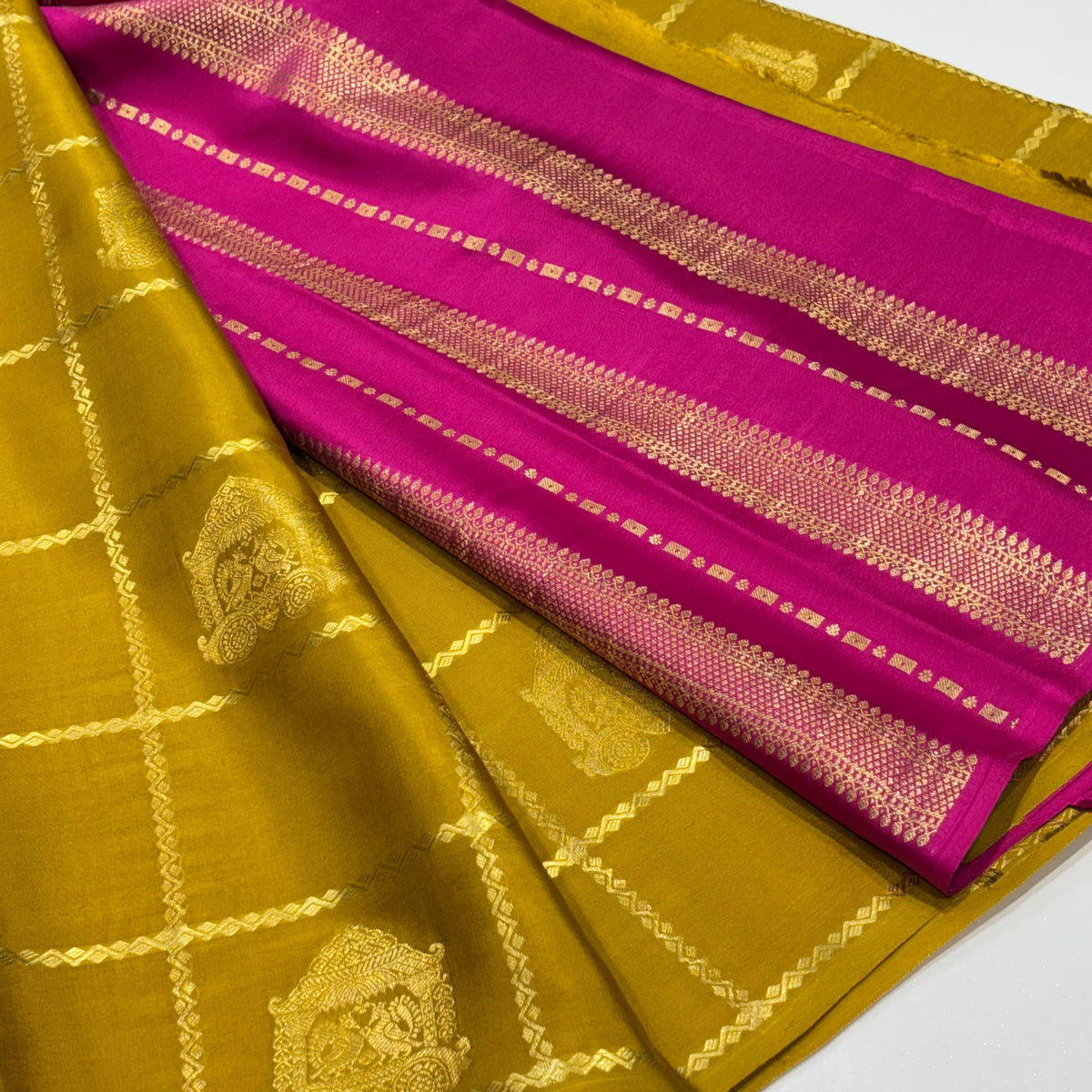 Pure Mysore Crepe Silk Saree