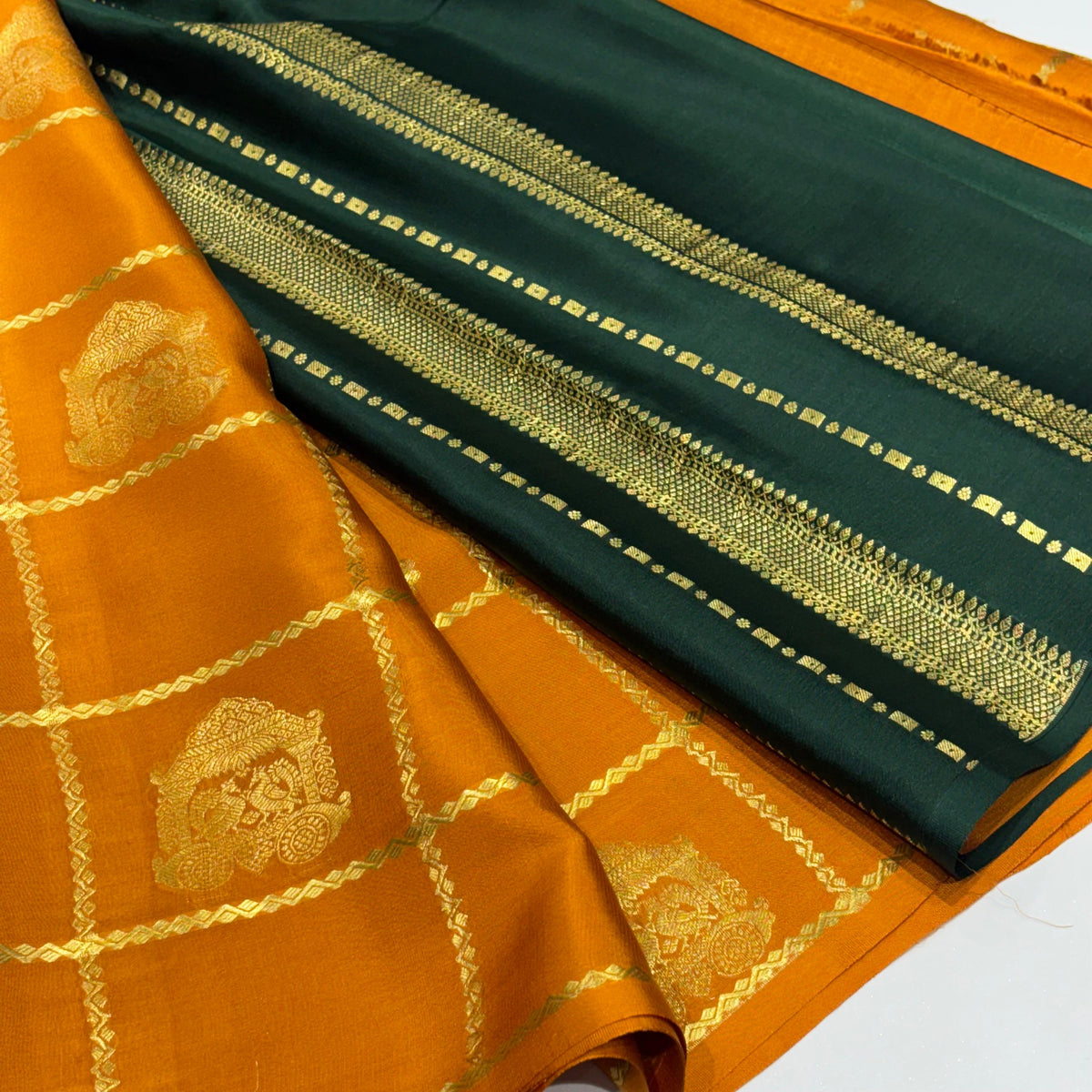 Pure Mysore Crepe Silk Saree