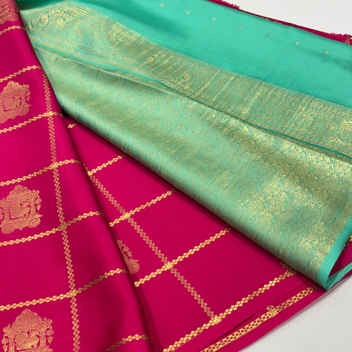 Pure Mysore Crepe Silk Saree