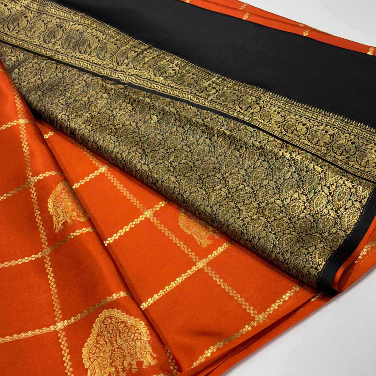 Pure Mysore Crepe Silk Saree