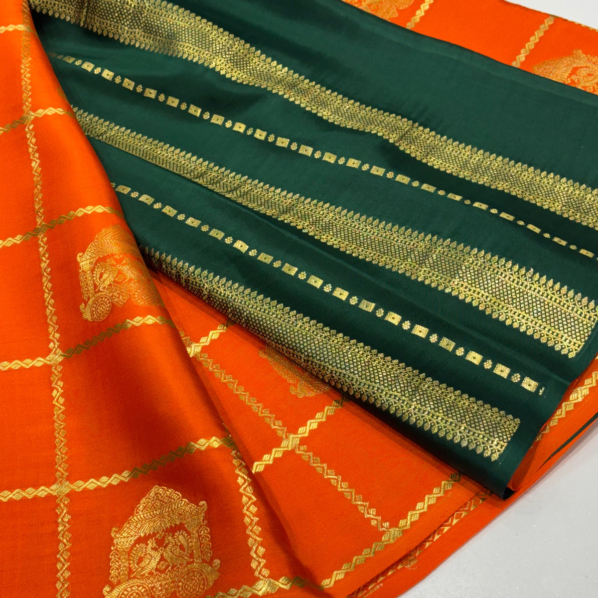 Pure Mysore Crepe Silk Saree