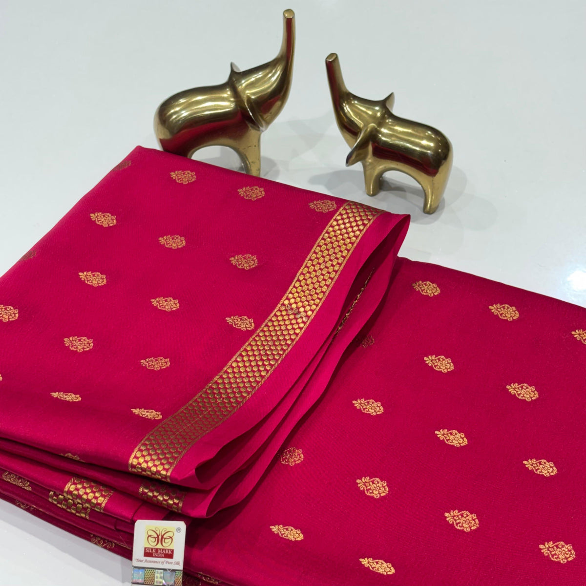 Pure Mysore Crepe Silk Saree
