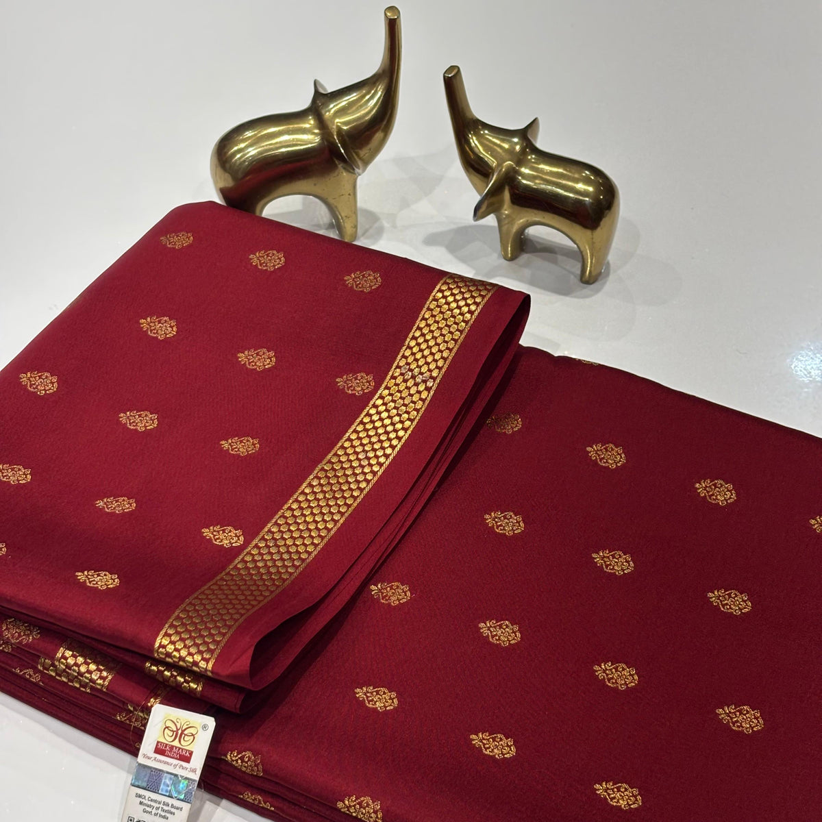 Pure Mysore Crepe Silk Saree