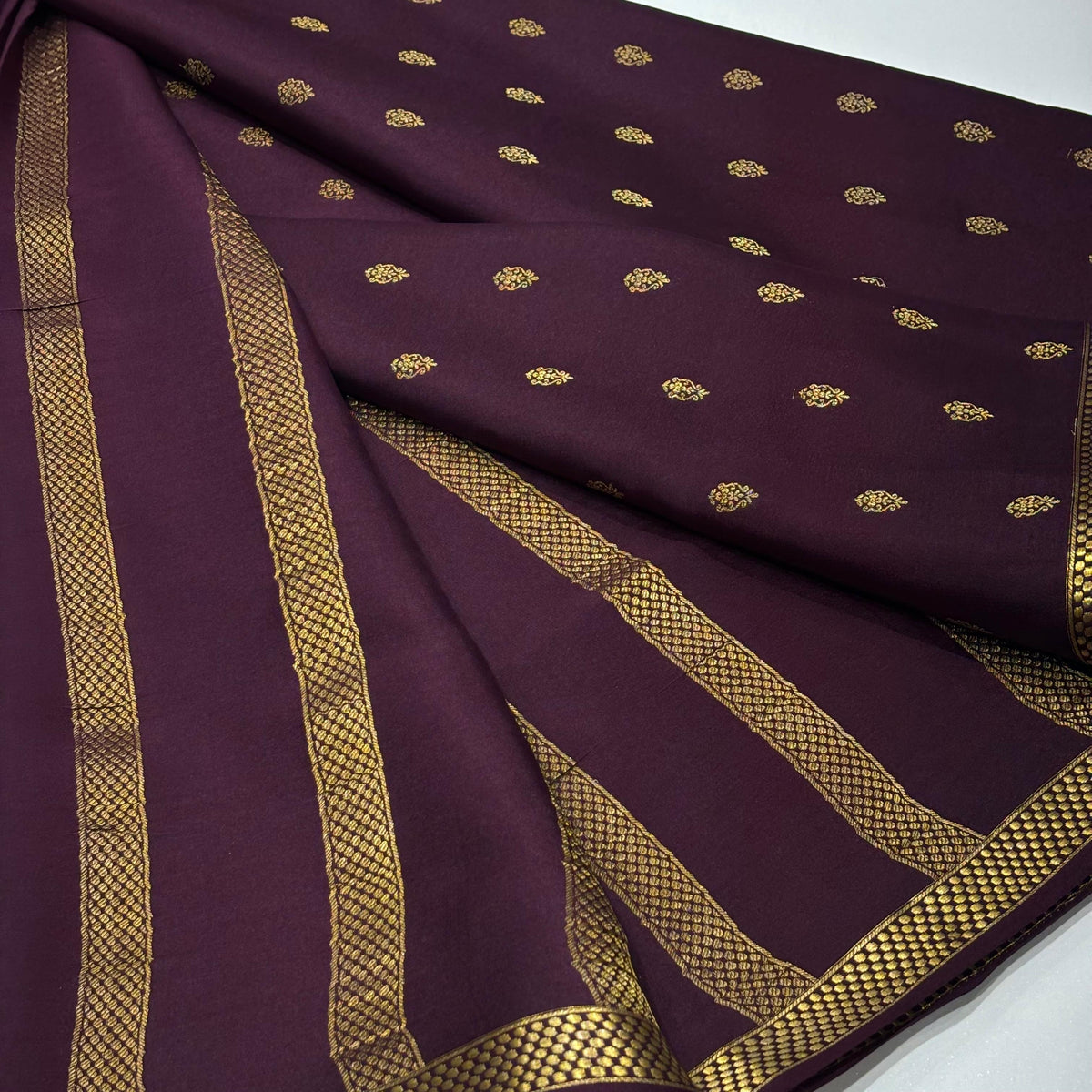 Pure Mysore Crepe Silk Saree