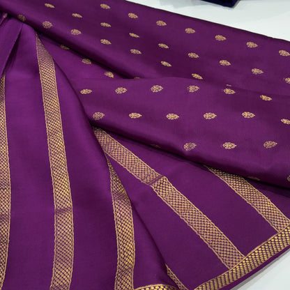 Pure Mysore Crepe Silk Saree