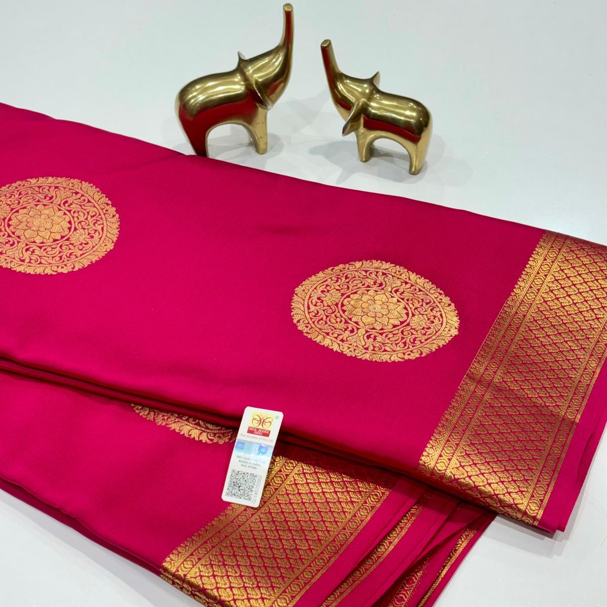 Pure Mysore Crepe Silk Saree