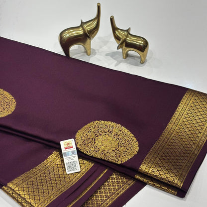 Pure Mysore Crepe Silk Saree