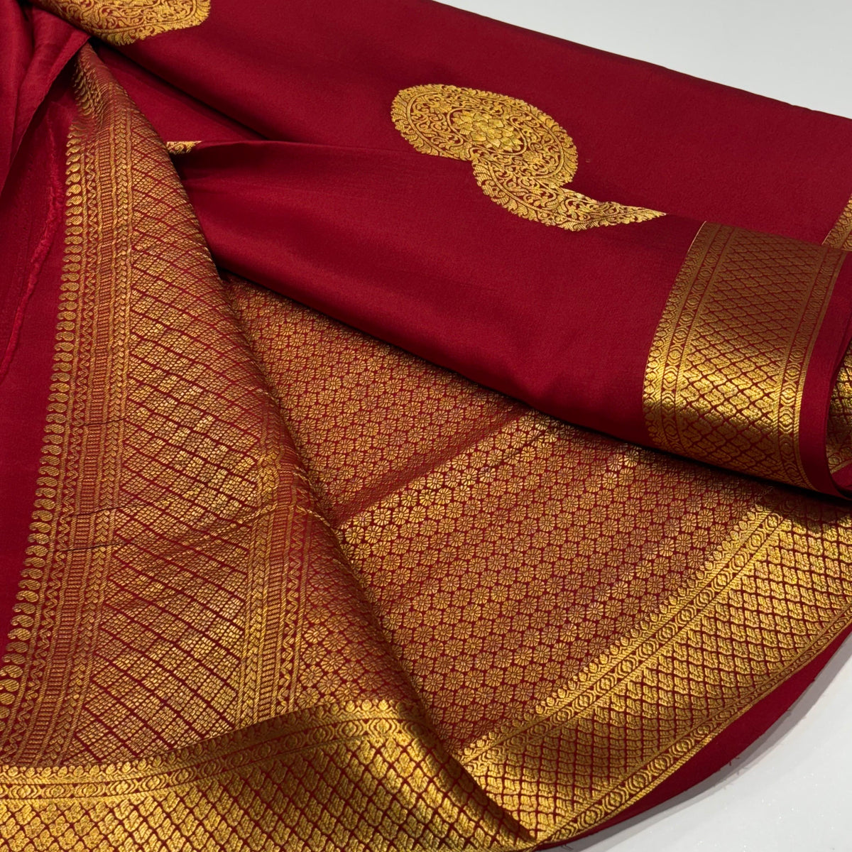 Pure Mysore Crepe Silk Saree