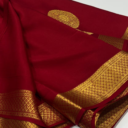 Pure Mysore Crepe Silk Saree