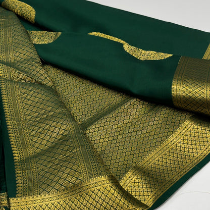 Pure Mysore Crepe Silk Saree | 120 Grams | Mandala Butta