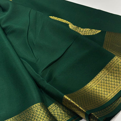 Pure Mysore Crepe Silk Saree | 120 Grams | Mandala Butta