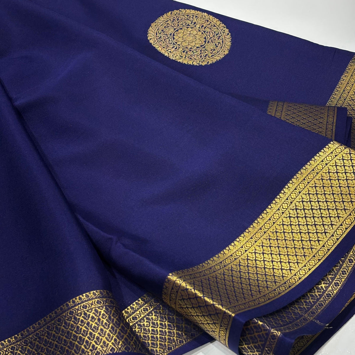 Pure Mysore Crepe Silk Saree