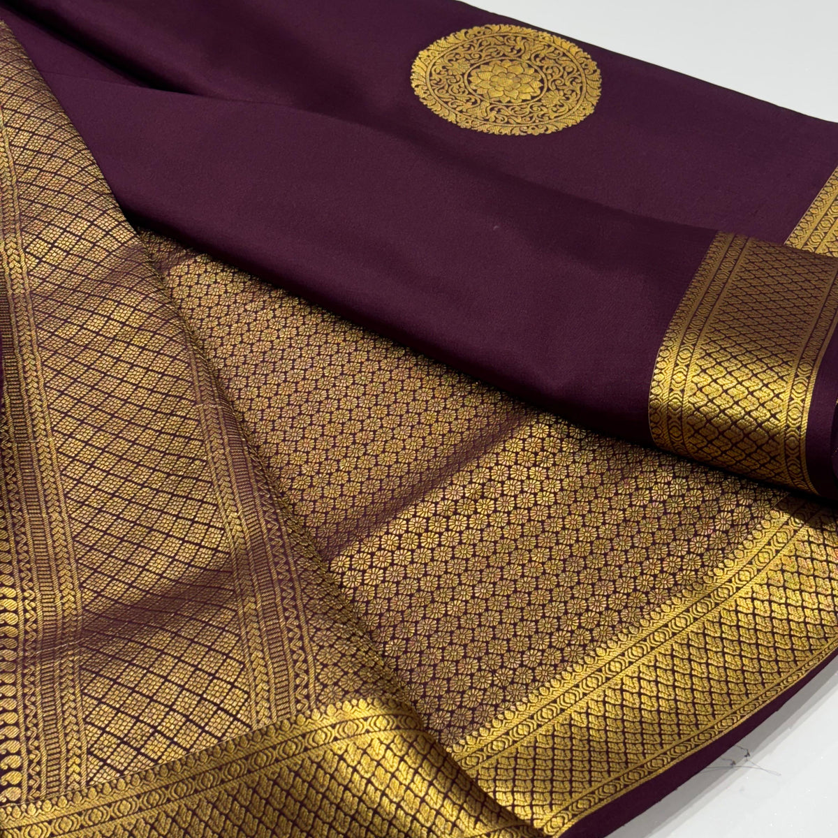 Pure Mysore Crepe Silk Saree