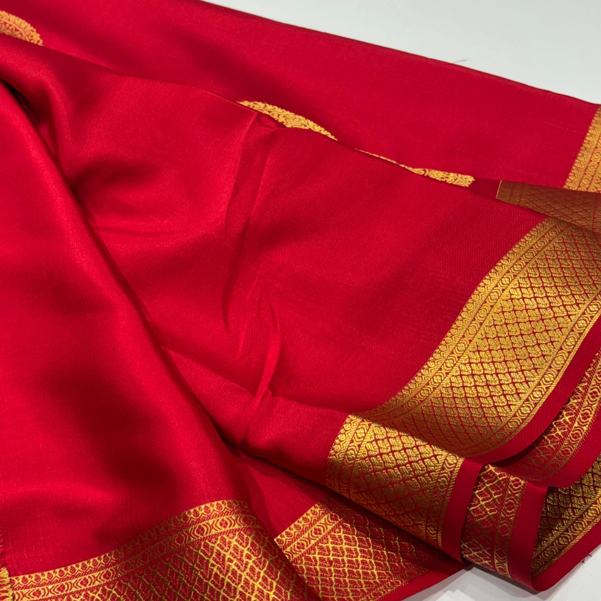 Pure Mysore Crepe Silk Saree