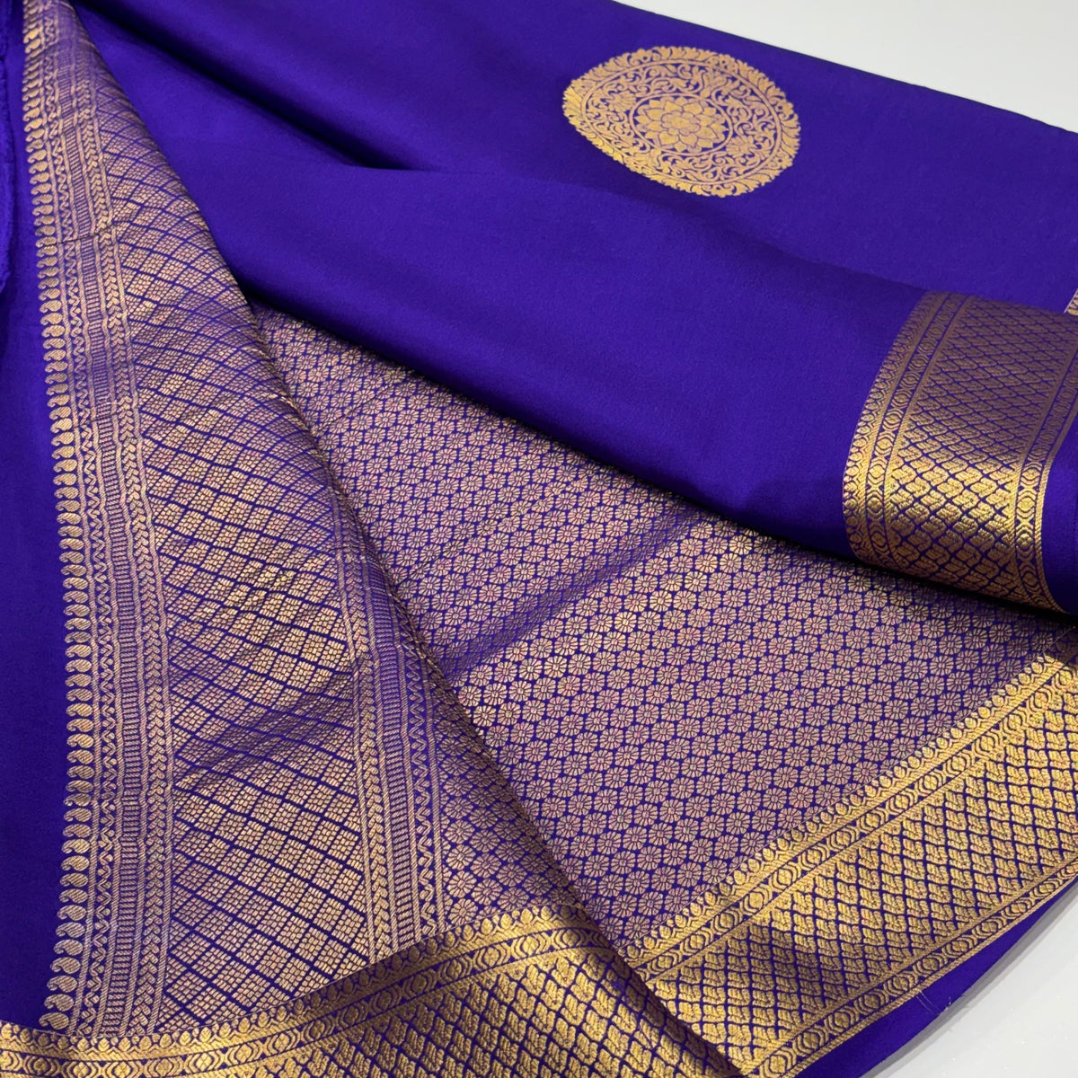 Pure Mysore Crepe Silk Saree