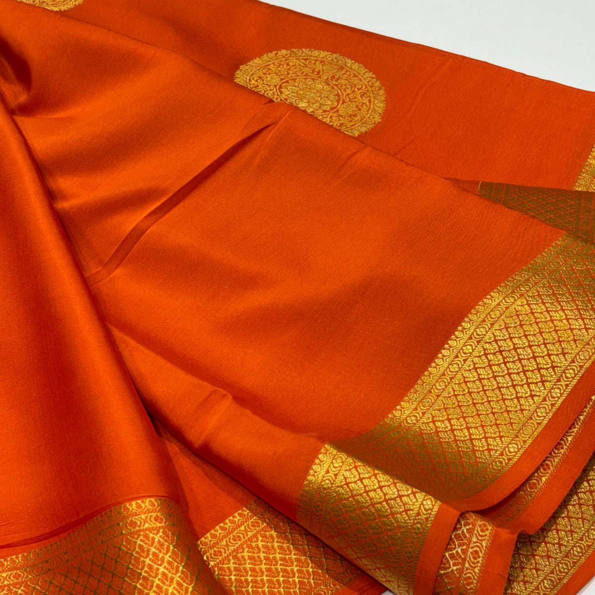 Pure Mysore Crepe Silk Saree