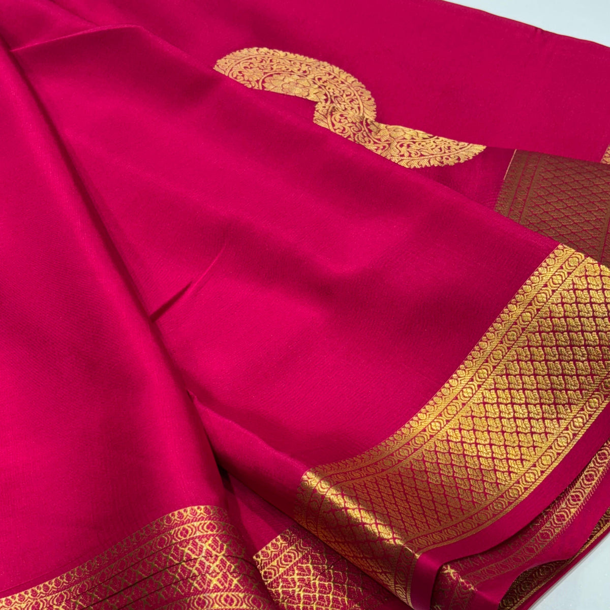 Pure Mysore Crepe Silk Saree