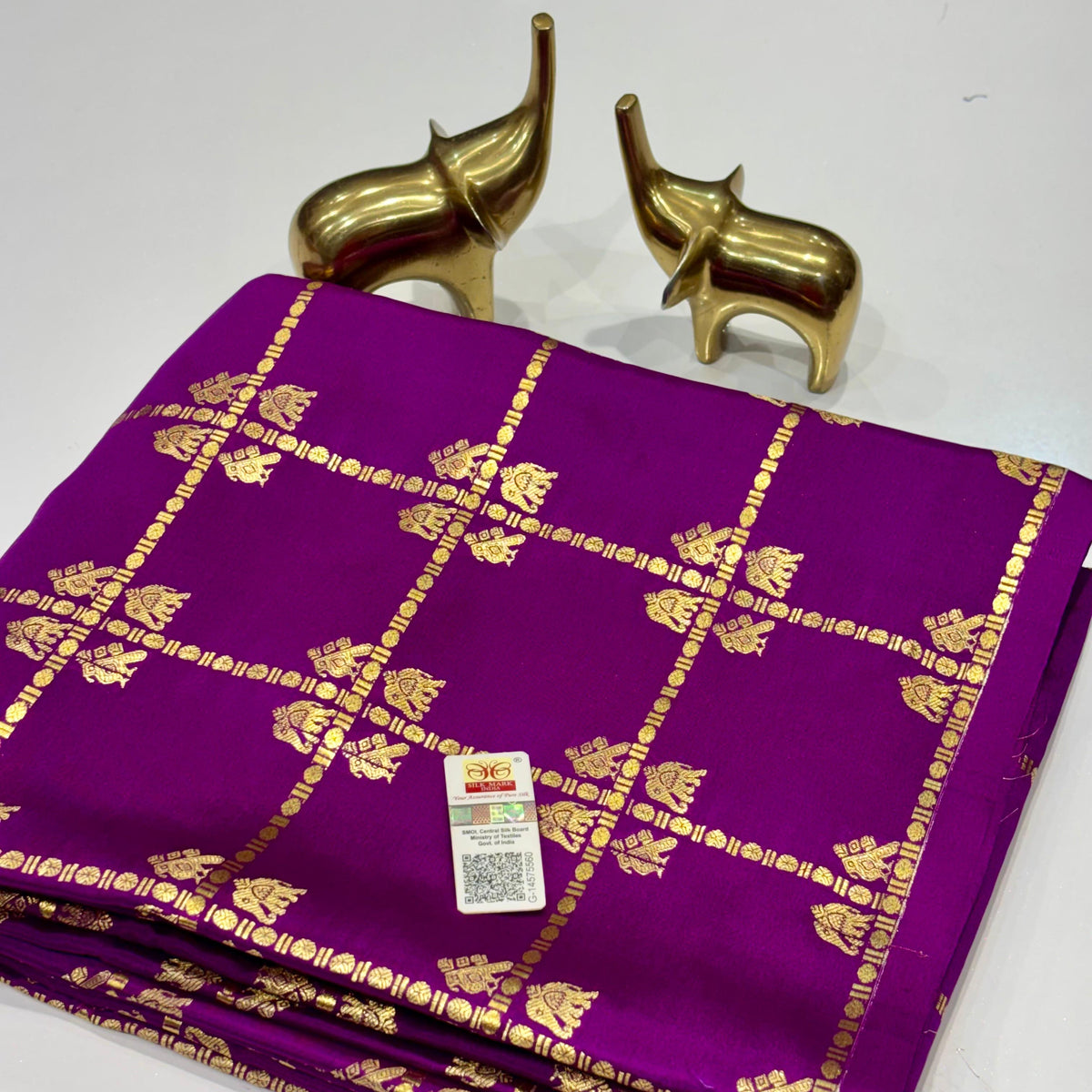 Pure Mysore Crepe Silk Saree