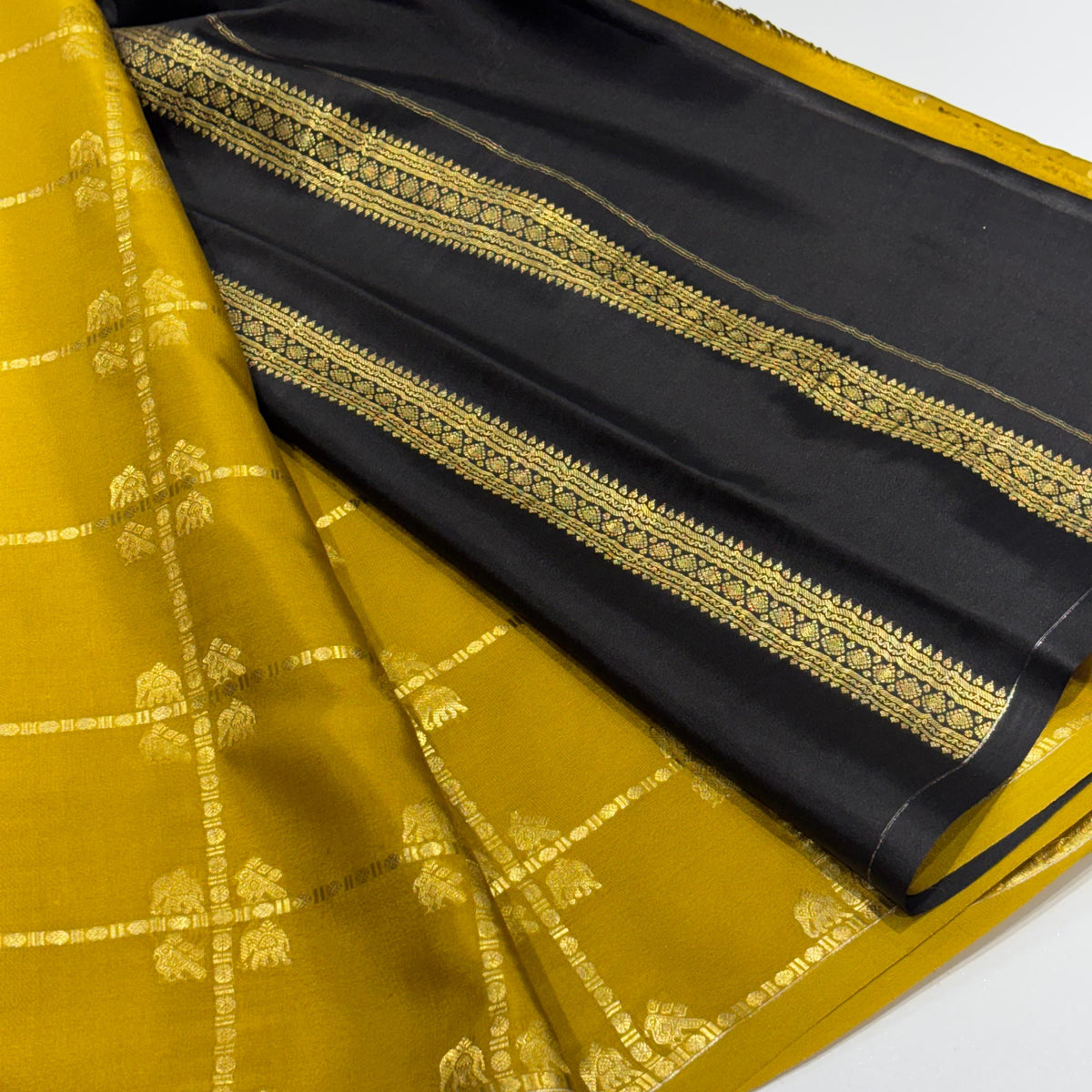 Pure Mysore Crepe Silk Saree