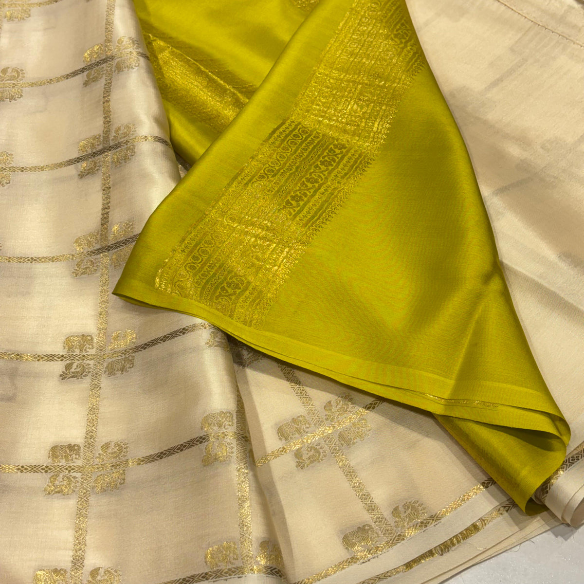 Pure Mysore Crepe Silk Saree