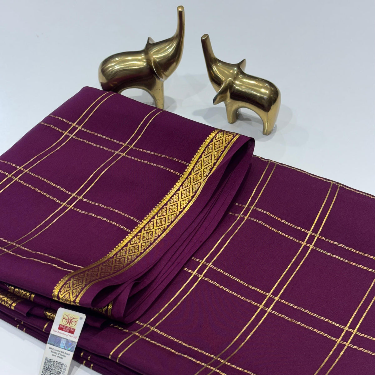 Pure Mysore Crepe Silk Saree