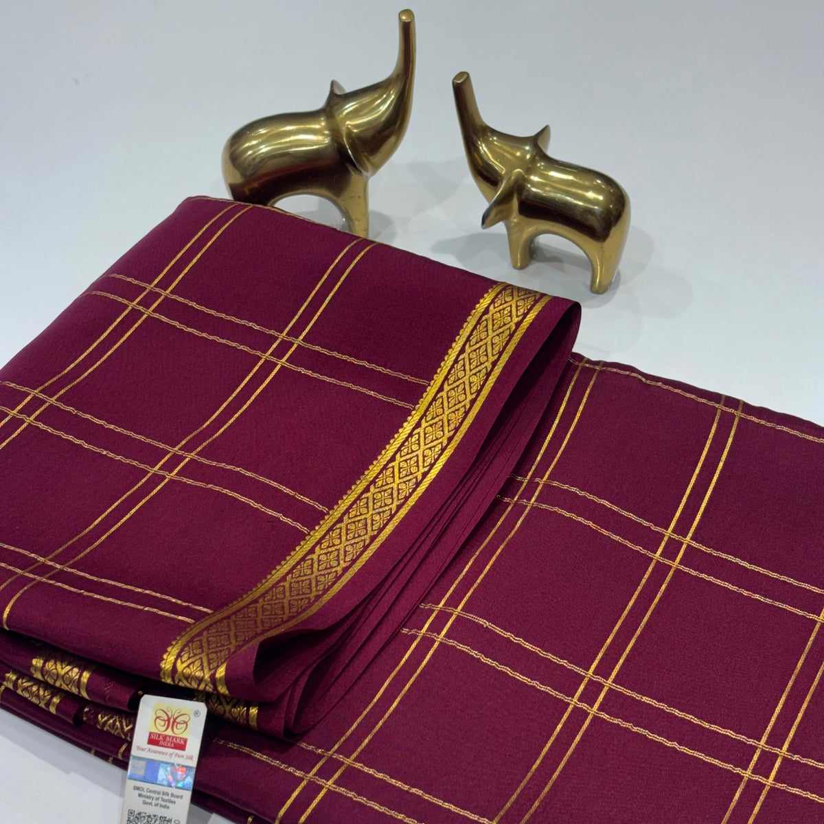 Pure Mysore Crepe Silk Saree