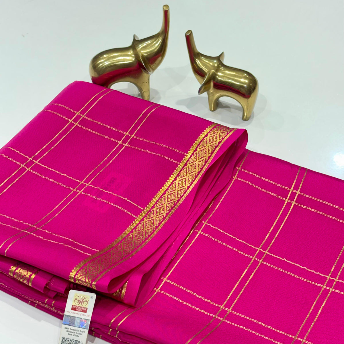 Pure Mysore Crepe Silk Saree