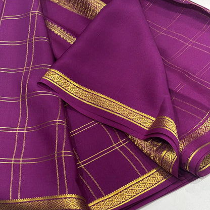 Pure Mysore Crepe Silk Saree