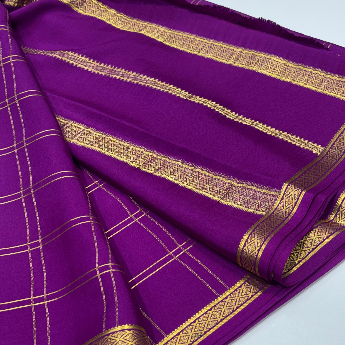 Pure Mysore Crepe Silk Saree