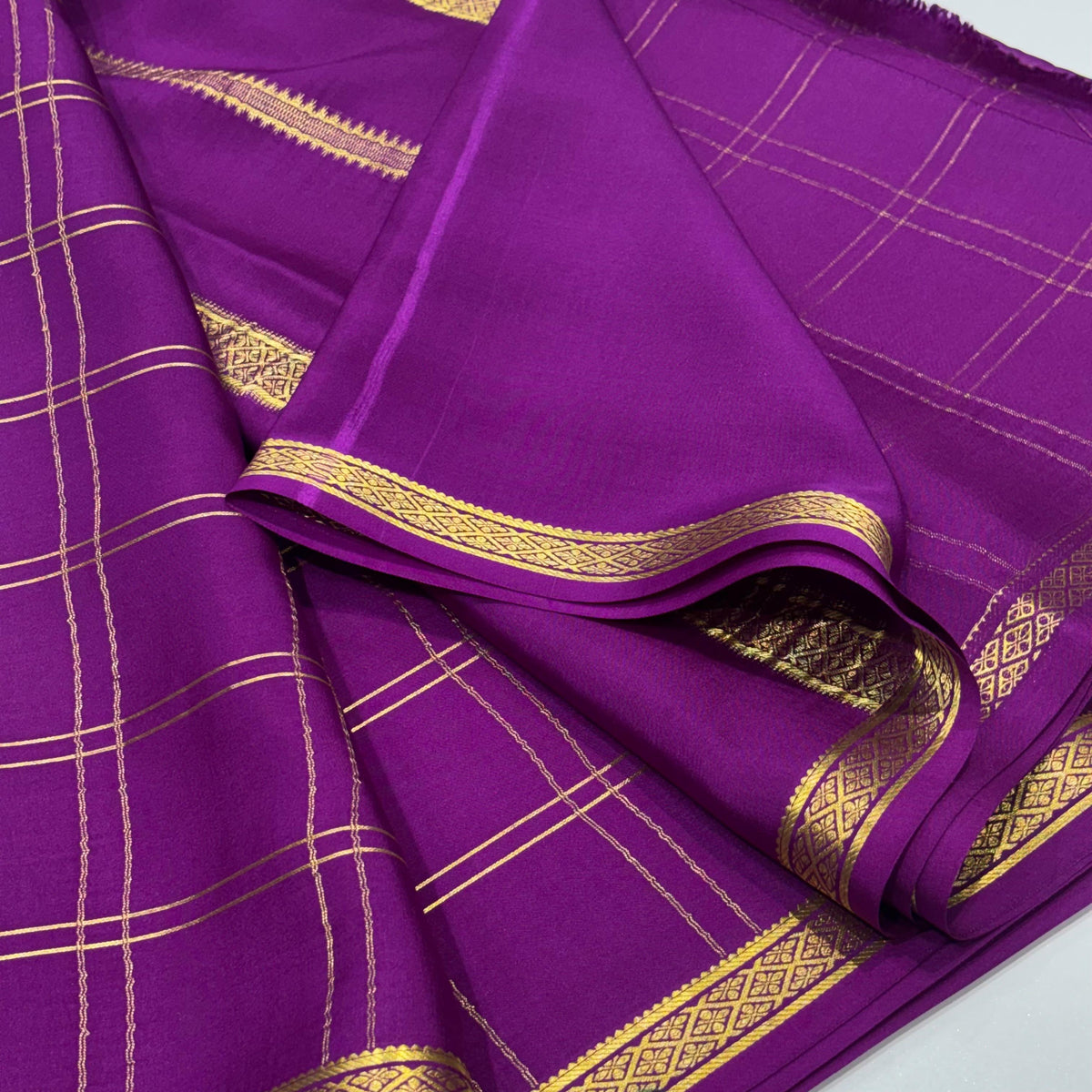 Pure Mysore Crepe Silk Saree