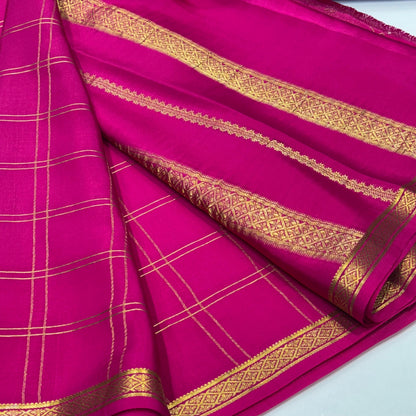 Pure Mysore Crepe Silk Saree