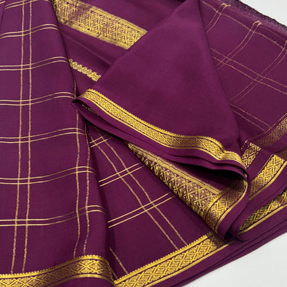 Pure Mysore Crepe Silk Saree