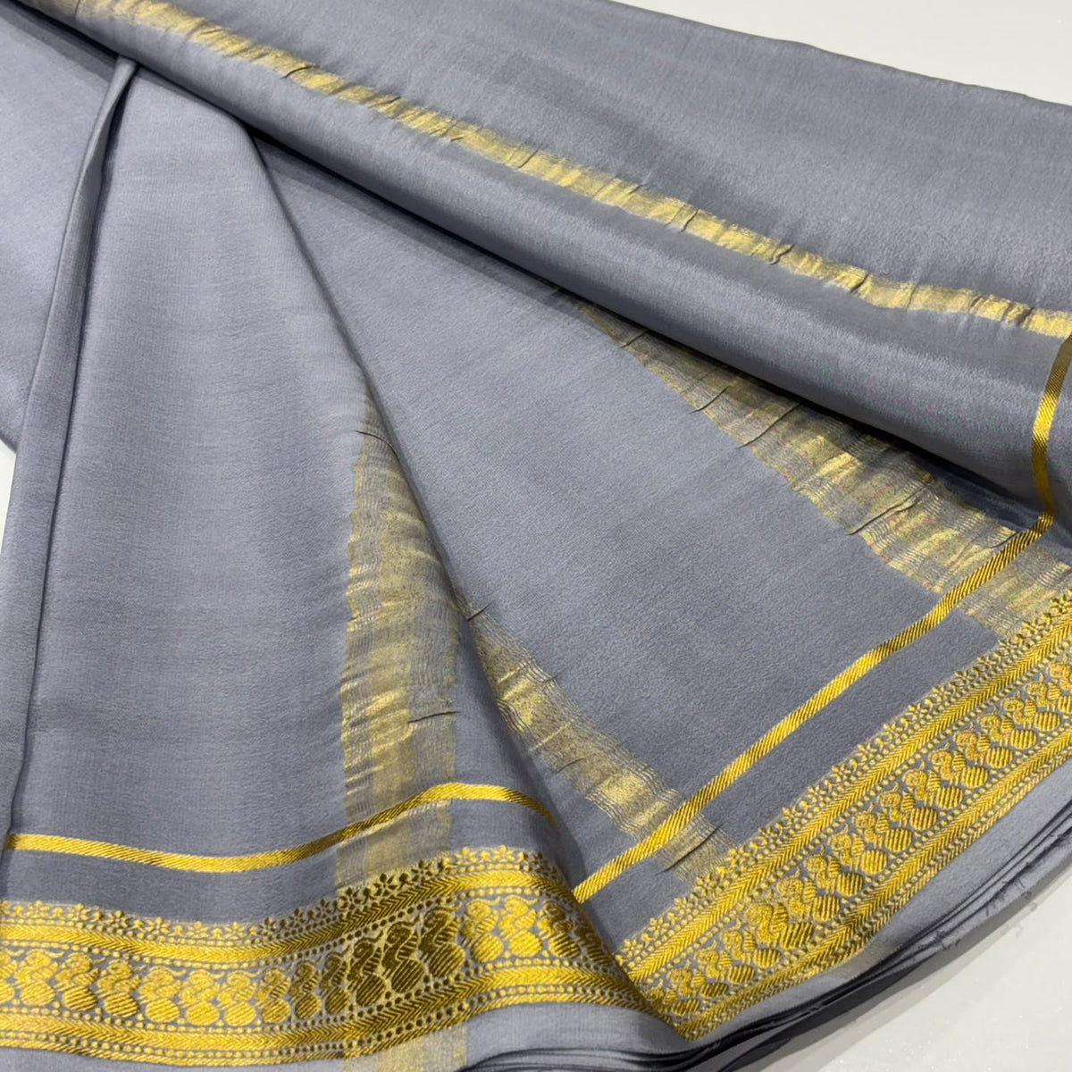 Pure Mysore Crepe Silk Saree