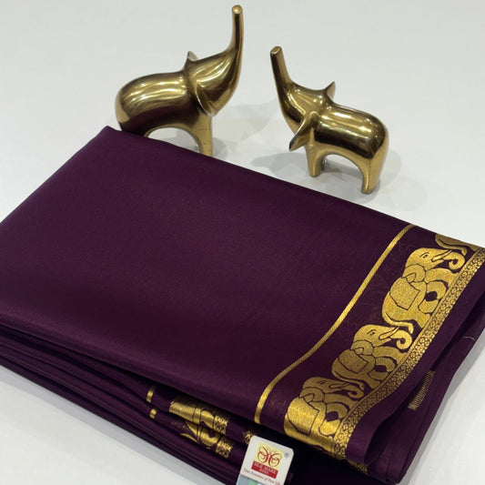 Pure Mysore Crepe Silk Saree