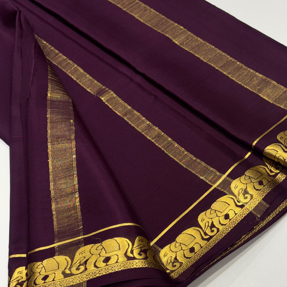 Pure Mysore Crepe Silk Saree