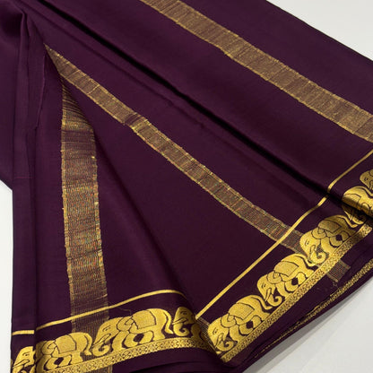 Pure Mysore Crepe Silk Saree