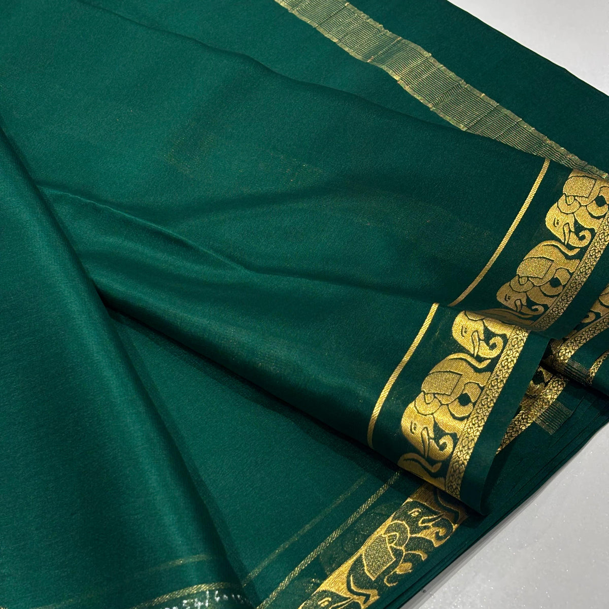 Pure Mysore Crepe Silk Saree