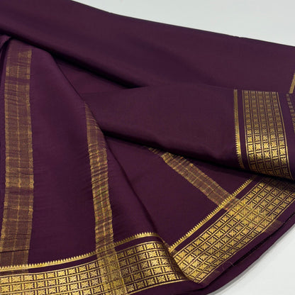 Pure Mysore Crepe Silk Saree