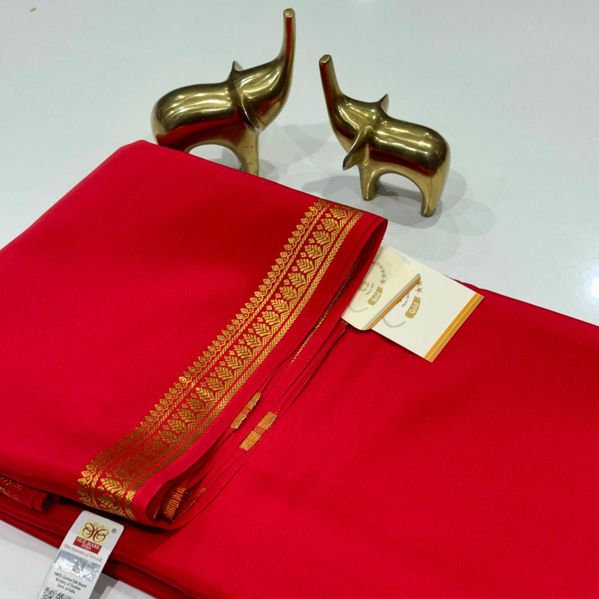Pure Zari Mysore Silk Saree