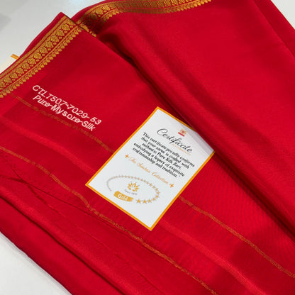 Pure Zari Mysore Silk Saree