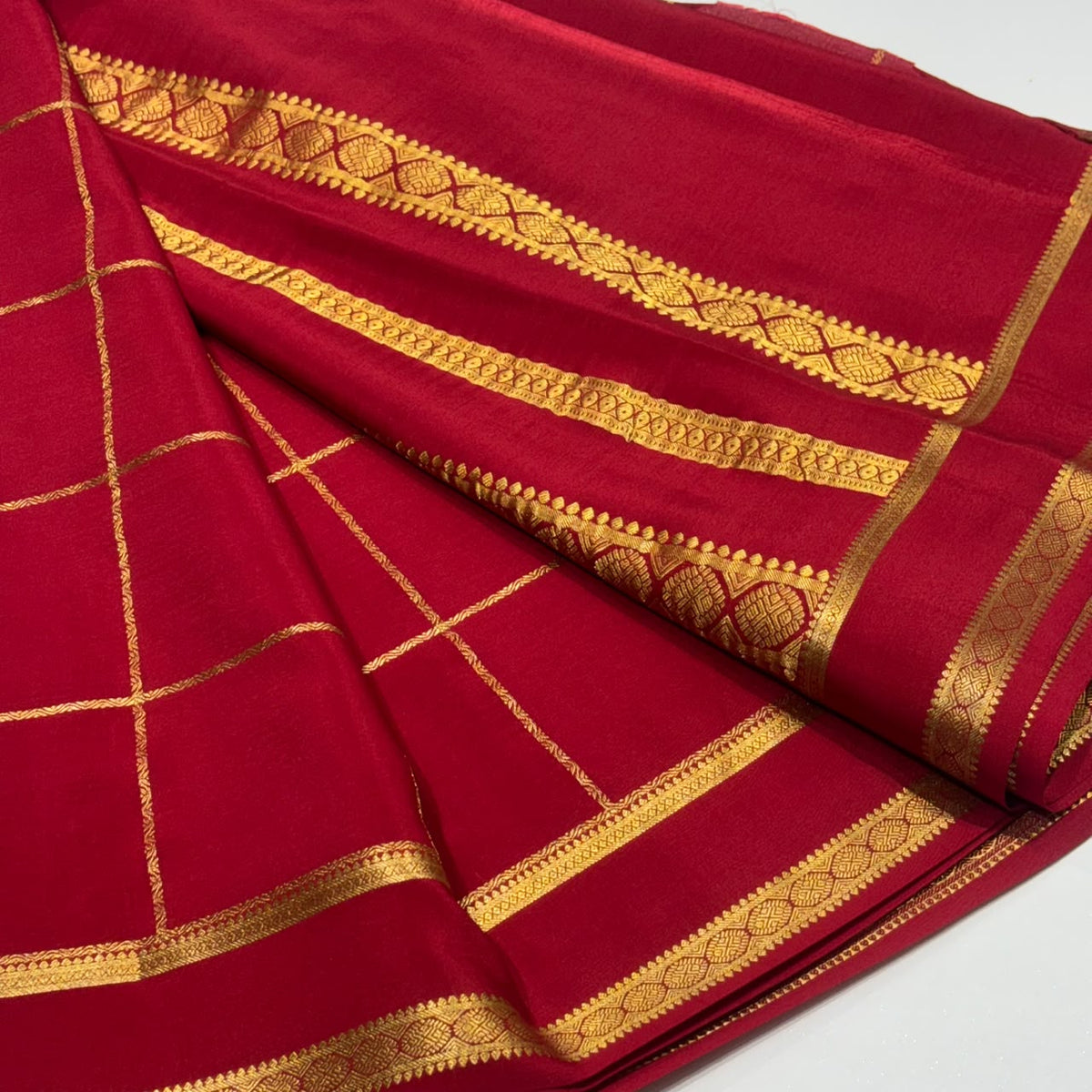 Pure Mysore Crepe Silk Saree