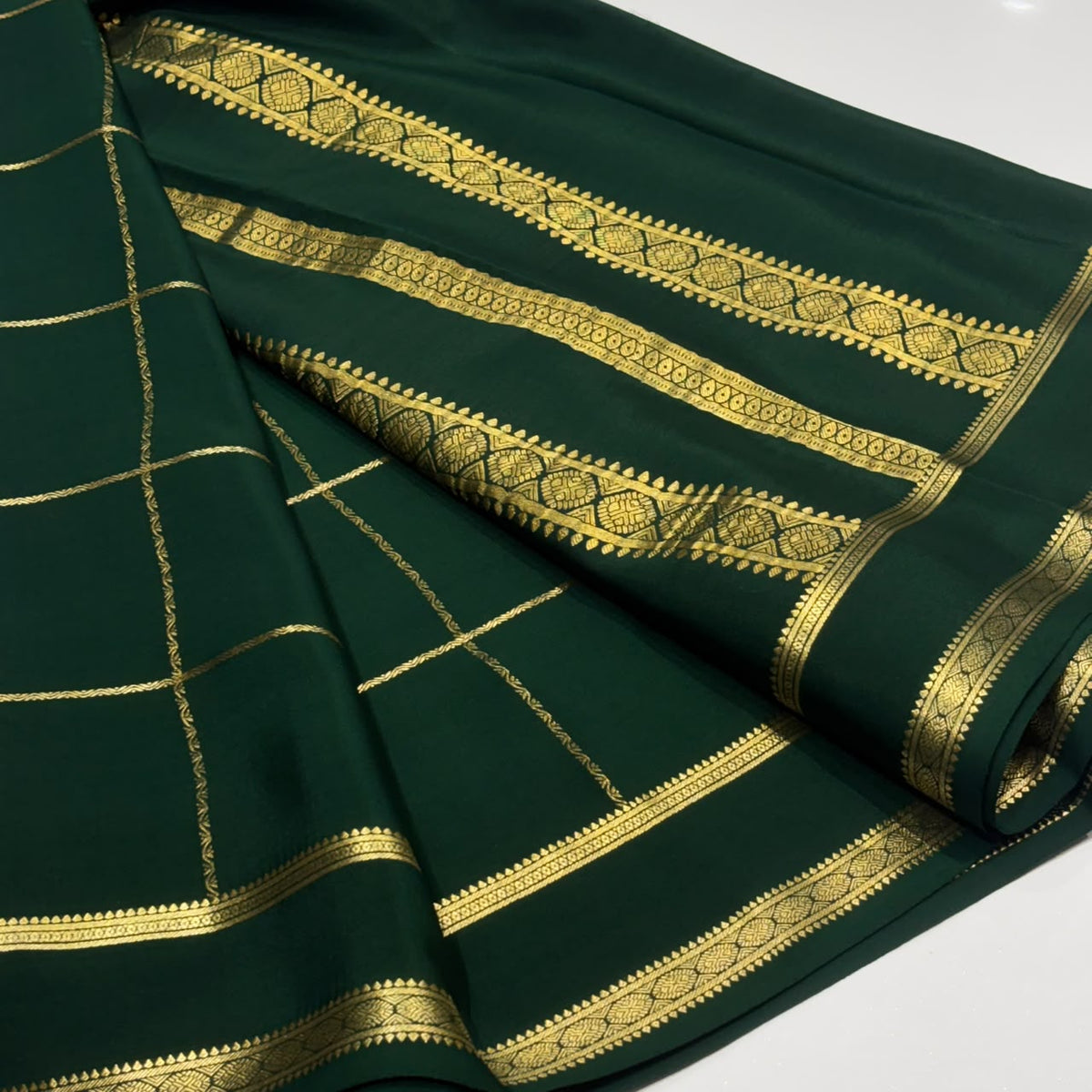 Pure Mysore Crepe Silk Saree
