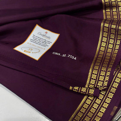 Pure Zari Mysore Silk Saree