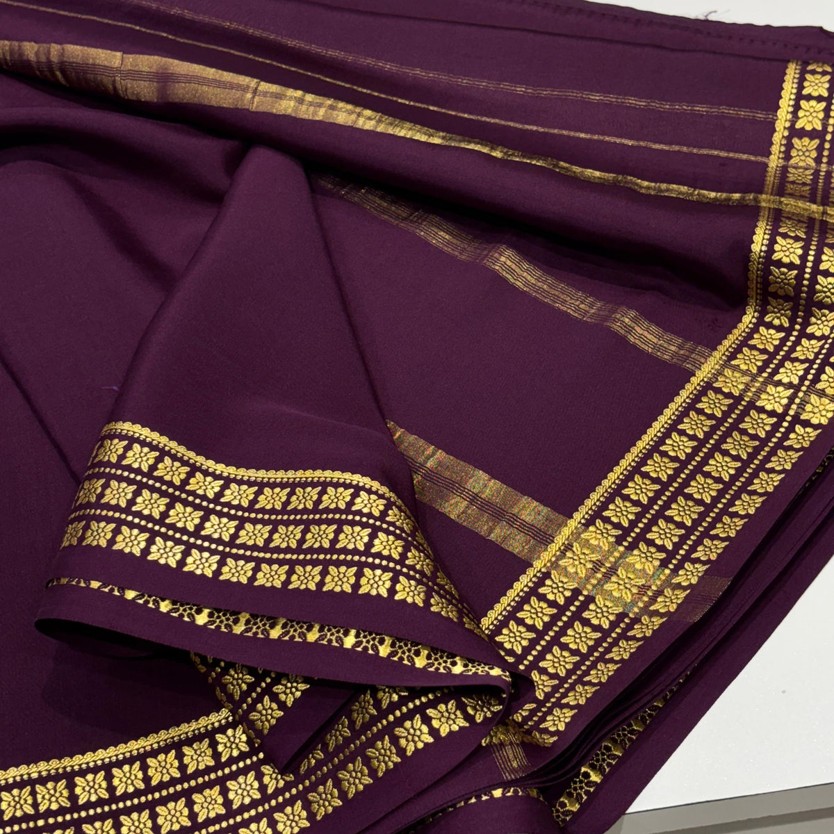 Pure Zari Mysore Silk Saree