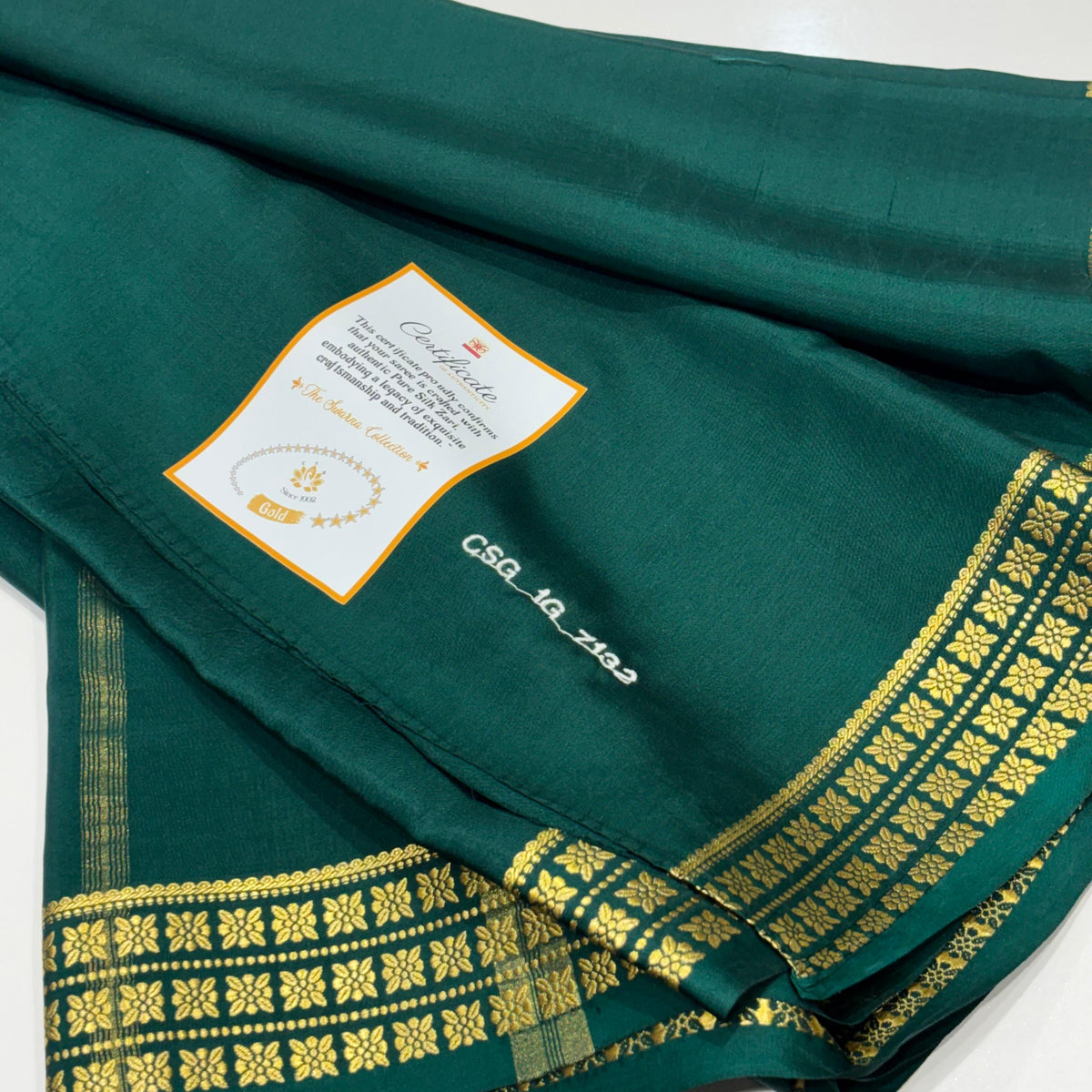 Pure Zari Mysore Silk Saree