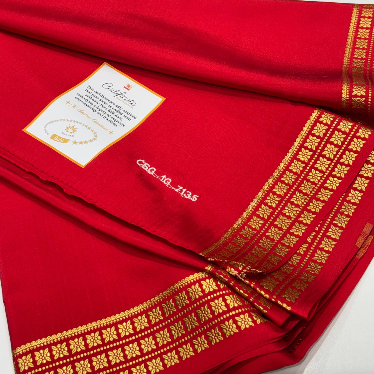 Pure Zari Mysore Silk Saree