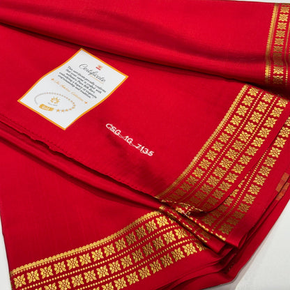 Pure Zari Mysore Silk Saree