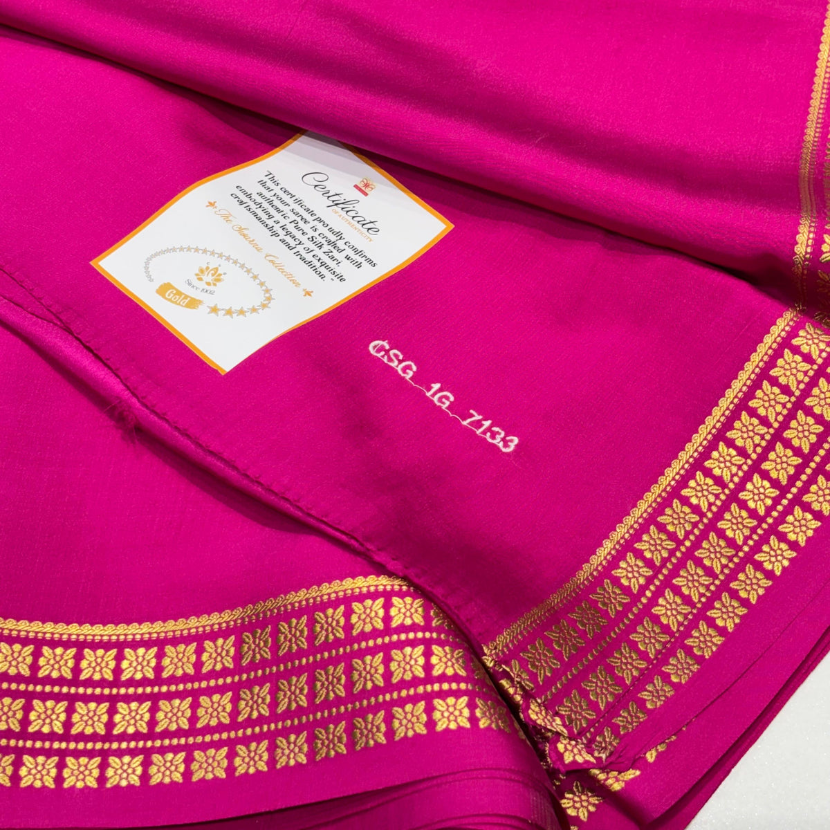 Pure Zari Mysore Silk Saree