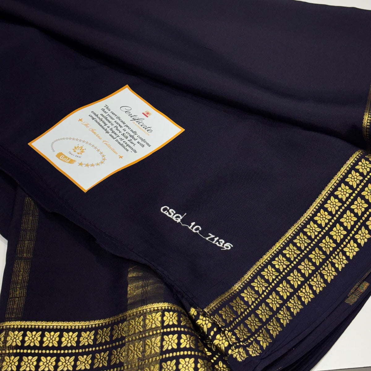 Pure Zari Mysore Silk Saree