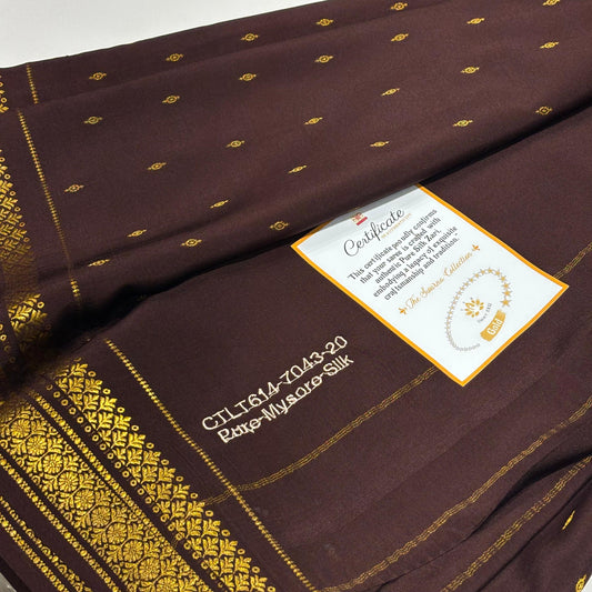 Pure Zari Mysore Silk Saree